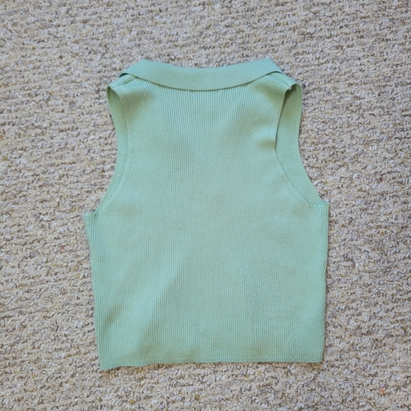 Sage Green Collared Tank - Picture 4 of 4